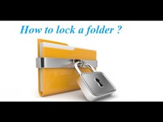 How to lock folders?