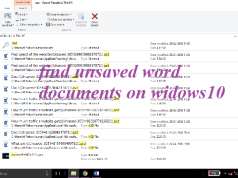 Find unsaved word documents in windows 10