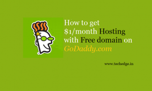 GoDaddy web hosting free domain