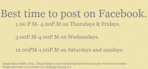 Best time to post on Facebook