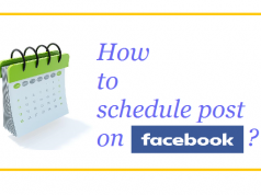 Schedule post on Facebook