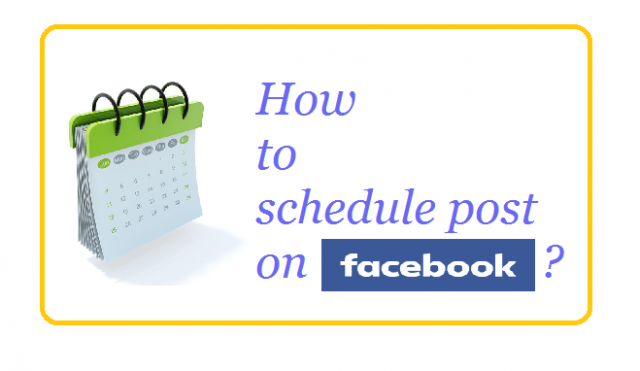 Schedule post on Facebook