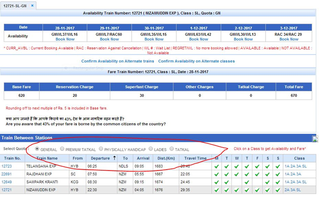 Train ticket booking and tips for high chances of reservation confirmation