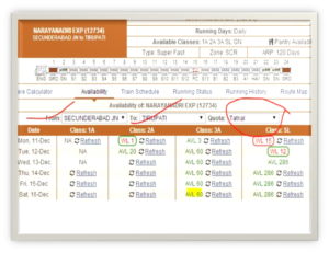 railway ticket booking